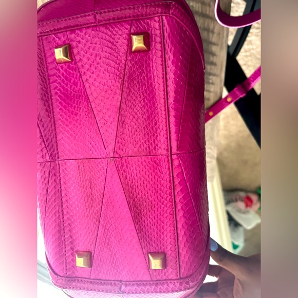 Brian Atwood Bags | Brian Atwood Genuine Snakeskin Bag Color: Magenta - Picture 13 of 15